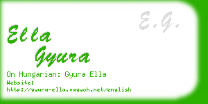 ella gyura business card